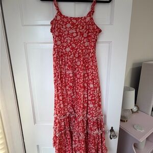 Universal Thread Red Floral Midi Dress